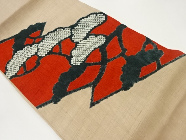 【三越】高級　名古屋帯　絞り　紬　極上　逸品 着物・帯 ] - 名古屋帯 手織り紬絞り松模様名古屋帯 | 宗 sou::お